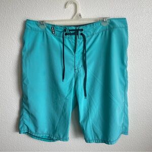 Mens Hurley x Buckle Swim Trunks Blue Large